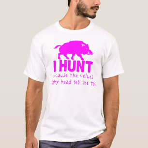 GIRL BOAR HUNDING T-SHIRT