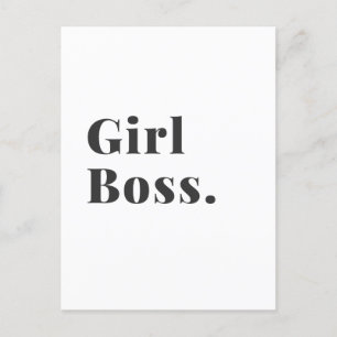 Girl Boss Babe Small Business Eigenaar Briefkaart