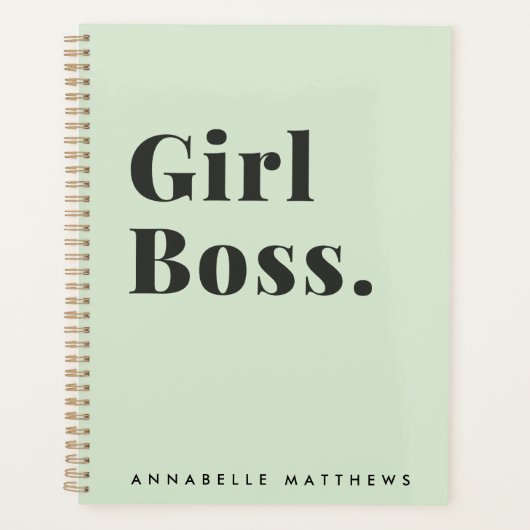 Girl Boss Babe Small Business Eigenaar Planner (Voorkant)
