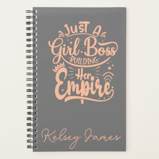 Girl Boss bouwt haar keizerrijk gepersonaliseerd Planner (Voorkant)