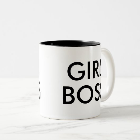 Girl Boss | Funny Humor Slogan Mok (Voorkant rechts)