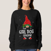 Girl Boss Gnome Matching Family Group Christmas Pa Trui (Voorkant)