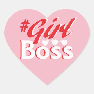 Girl Boss Hart Sticker