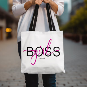 Girl Boss Hot Roze en Zwart Draagtas