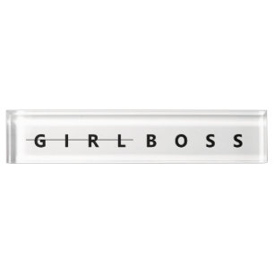 Girl Boss Name Bord Naambordje