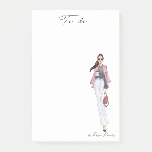 Girl boss notepad post-it® notes (Voorkant)