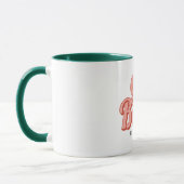 Girl Boss Retro Gepersonaliseerd naam KoffieMok Mok (Links)
