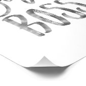 Girl Boss | Silver Art Print Foto Afdruk (Hoek)