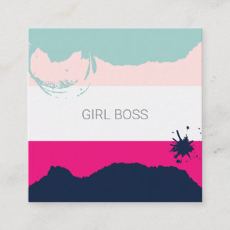 GIRL BOSS VIERKANTE VISITEKAARTJE