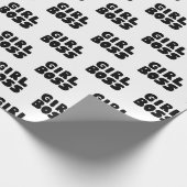Girl Boss Wrapping Paper Cadeaupapier (Hoek)