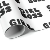 Girl Boss Wrapping Paper Cadeaupapier (Rol Hoek)