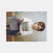 Girl, Bouguereau Fleece Deken (Voorkant (Horizontaal))