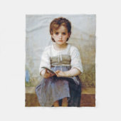 Girl, Bouguereau Fleece Deken (Voorkant)