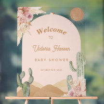 Girl Cactus Desert Baby Shower Southwestern