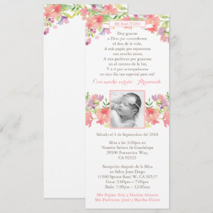 Girl Christening cards Spaans; Bautismo Español Kaart