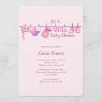 Girl Clothesline Baby shower