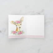 Girl Deer Merci Cartes (Intérieur)
