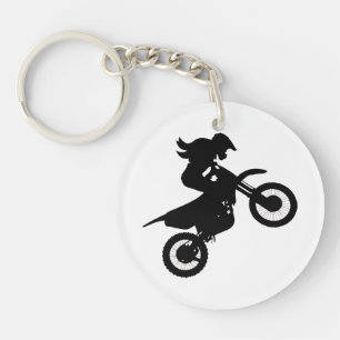 Girl Dirt Bike Sleutelhanger