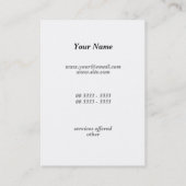 Girl Elegant Visitekaartje (Achterkant)