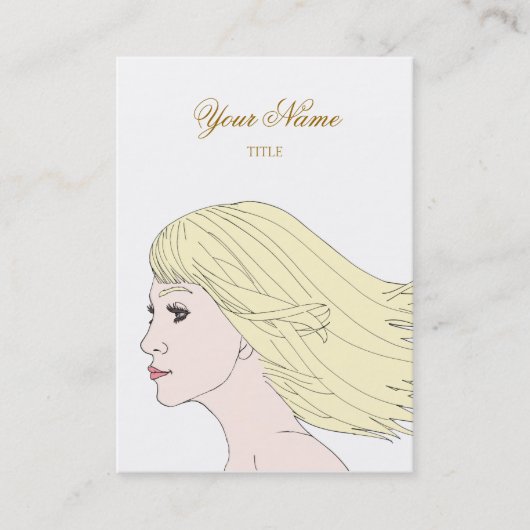 Girl Elegant Visitekaartje (Voorkant)