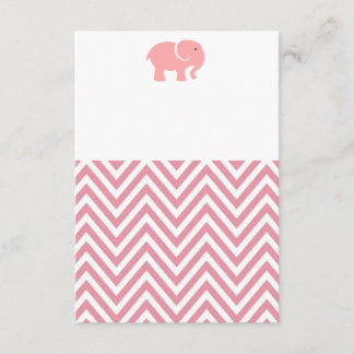 Girl Elephant baby shower-uitnodiging Kaart