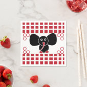 Girl Elephant Birthday Servet (Insitu)