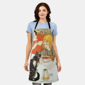 Girl en Cat, Alexandre Steinlen Schort (Gedragen)