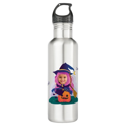 Girl Face Personalized  Waterfles (Voorkant)
