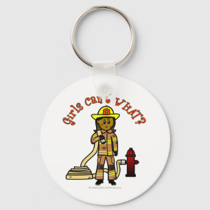 Girl Firefighter Sleutelhanger