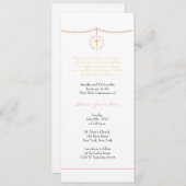 Girl First Commune Kaart (Voorkant / Achterkant)