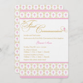 Girl First Communion Kaart (Voorkant / Achterkant)