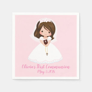 Girl First Communion Napkins Servet