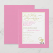 Girl First Community Invitation - Roze Kaart (Voorkant / Achterkant)