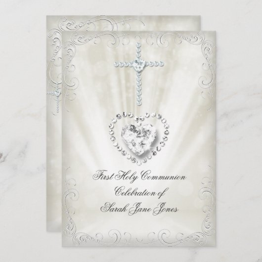 Girl First Heilige Commune White Beige Heavenly 2 Kaart (Voorkant / Achterkant)