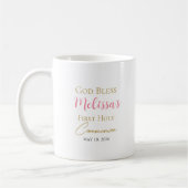 Girl First Holy Communion Ceramic Coffee Mug (Gauche)