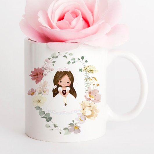 Girl First Holy Communion Ceramic Coffee Mug