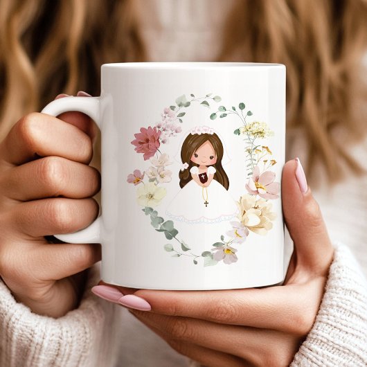 Girl First Holy Communion Ceramic Coffee Mug