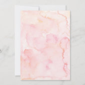 Girl Floral Pink First Community Invitation Kaart (Achterkant)