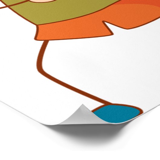 Girl Flying A Kite Poster (Hoek)