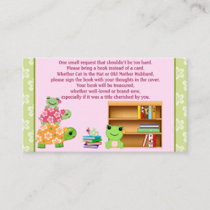 Girl Frog Book-aanvragen in plaats van een Kaart-i Informatiekaartje