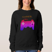 Girl Gamer Cute and Powerful Gaming Design Trui (Voorkant)