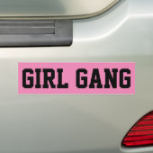 Girl Gang Bumpersticker (Op auto)