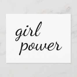 Girl Gang Cute Girl Power Design Briefkaart