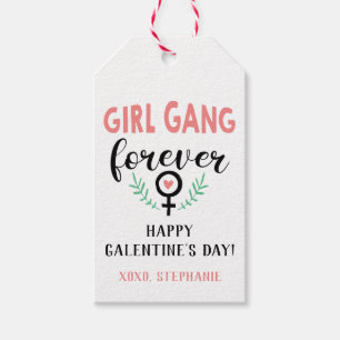 Girl Gang Forever Galentine's Day Label Cadeaulabel
