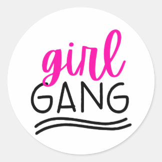 Girl Gang Ronde Sticker