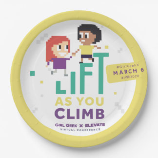 Girl Geek X Elevate + #IWD2020 9-inch Borden Papieren Bordje