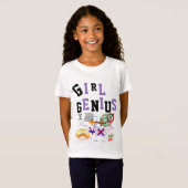 GIRL GENIUS Tshirt Science NOM mathématique sur le (Devant entier)