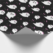 Girl Ghost Pattern Cadeaupapier (Hoek)