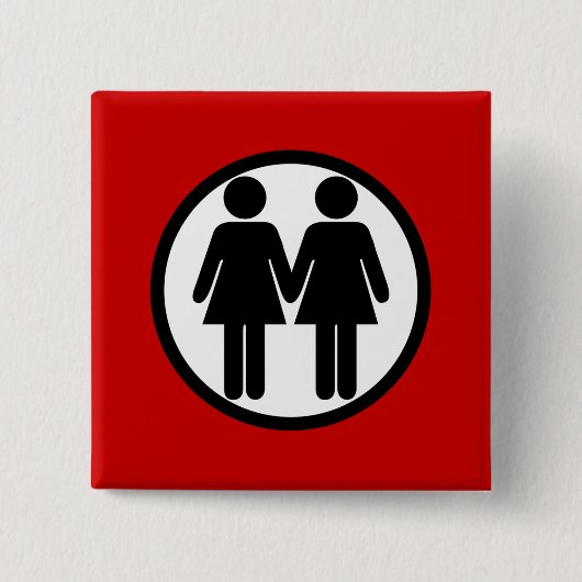 Girl + Girl Red Button (Voorkant)