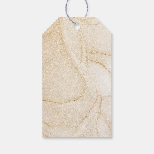 Girl Gold Balloon Greenery Baby shower Hartelijk d Cadeaulabel (Achterkant)